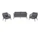 La Casa »Bari« Outdoor Lounge-Set 3-teilig