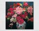 La Casa »Chrysanthemenstrauß in einer Vase« Ölbild handbemalt 110x110 cm