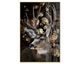 La Casa »Deer profile in a shower of flowers« Glasbild 80x120 cm