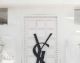 La Casa »Entrance door with Lable« Wandbild mit Strassapplikationen 80x80 cm