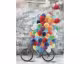 La Casa »Fahrrad mit Luftballons« Ölbild handbemalt