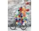 La Casa »Fahrrad mit Luftballons« Ölbild handbemalt