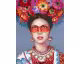 La Casa »Frau mit Blumenschmuck« Ölbild handbemalt