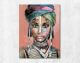 La Casa »Frauenkopf mit Ohrringen« Ölbild handgemalt 120x160 cm Artikelbild 6