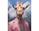 La Casa »Giraffe mit rosa Anzug u. Krawatte« Ölbild handbemalt 90x120 cm