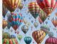 La Casa »Heissluftballons« Ölbild handgemalt 115x115 cm