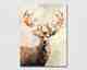 La Casa »Hirsch mit Blumenschmuck« Ölbild 90x120 cm