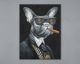 La Casa »Hund mit Anzug und Zigarre« Ölbild handbemalt 90x120 cm Artikelbild 6