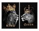 La Casa »King and Queen« Glasbilder 40x60 cm 2er-Set