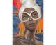 La Casa »Lady mit Brille und Ohrringen« Ölbild handbemalt