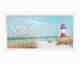La Casa »Leuchtturm am Strand« Ölbild 140x70 cm