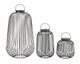 La Casa »Lunaro« LED Metalllaterne grau