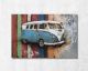 La Casa Metallbild handgefertigt "VW Bus T1" hellblau 120x80 cm Artikelbild 1