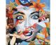 La Casa »Popart Lady Lilie-Stern-Van« Ölbild handbemalt