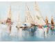 La Casa »Segelboote abstrakt« Ölbild handbemalt Artikelbild 1