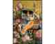 La Casa »Tiger with flowers and sunglasses« Glasbild mit Strassapplikationen 80x120 cm