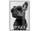 La Casa »Vogue Dog with sunglasses« Glasbild mit Strassapplikation 80x120 cm