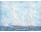 La Casa Ölbild handbemalt "4 Segelboote auf dem Meer" 120x90 cm Artikelbild 1