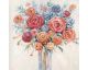 La Casa Ölbild handbemalt "Blumenstrauch mit weissem Hintergrund" 50x50 cm Artikelbild 1