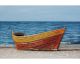 La Casa Ölbild handbemalt "Holzboot am Strand II" 120x80 cm Artikelbild 1
