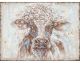La Casa Ölbild handbemalt "Kuh mit Blumenkrone" 100x70 cm Artikelbild 1