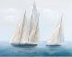 La Casa Ölbild handbemalt "Segelboote 2" 90x120 cm Artikelbild 1