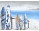 La Casa Ölbild handbemalt "Surfbretter am Strand" 120x90 cm Artikelbild 1