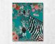 La Casa Ölbild handbemalt "Zebra mit Blumen" 80x100 cm Artikelbild 1