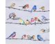 La Casa Ölbild handbemalt "bunte Vögel Hintergrund weiss" 50x50 cm Artikelbild 1