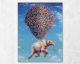 La Casa Ölbild handbemalt "fliegender Elefant" 90x120 cm Artikelbild 1