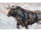 La Casa Ölbild handbemalt "wilder Stier" 120x80 cm Artikelbild 1