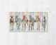 La Casa Ölbild handgemalt "6 bunte Zebras" 140x70 cm Artikelbild 1
