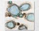 La Casa Ölbild handgemalt "Stones" light blue 120x120 cm Artikelbild 1