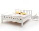 MS-Schuon Massivholz Bett Ben Comfort weiss