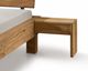 Massivholz Nachtkommode L-Form mit Schublade