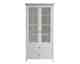 Massivholz »Solvita« Doppelvitrine mit Glastür weiß