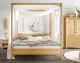 Massivholz »Solvita« Himmelbett laugenfarbig