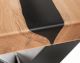Massivholz »Tabula Rasa« Epoxid-Tischplatte oval Schweizer Kante