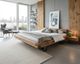 Massivholz »Vancouver 1« Wildeiche Schwebebalkenbett