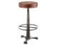 Massivholz »Vintage« Barhocker mit Ledersitz
