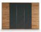 Massivholz »Wild« Drehtürenschrank anthrazit
