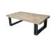SIT Croco Teak Massivholz Couchtisch