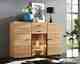 SIT Linea Kernbuche Highboard - mit Vitrine