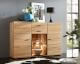 SIT Linea Kernbuche Highboard - mit Vitrine