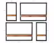 SIT »Panama« Wandregal Set 4-teilig
