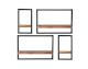 SIT »Panama« Wandregal Set 4-teilig