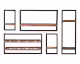 SIT »Panama« Wandregal Set 5-teilig
