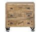 SIT »Rustic« Massivholz Mango Kommode - 3 Schubfächer