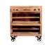 SIT »Rustic« Massivholz Mango Schuhschrank - hoch