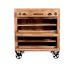 SIT »Rustic« Massivholz Mango Schuhschrank - hoch